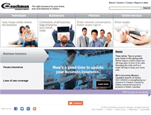 Tablet Screenshot of coachmaninsurance.ca